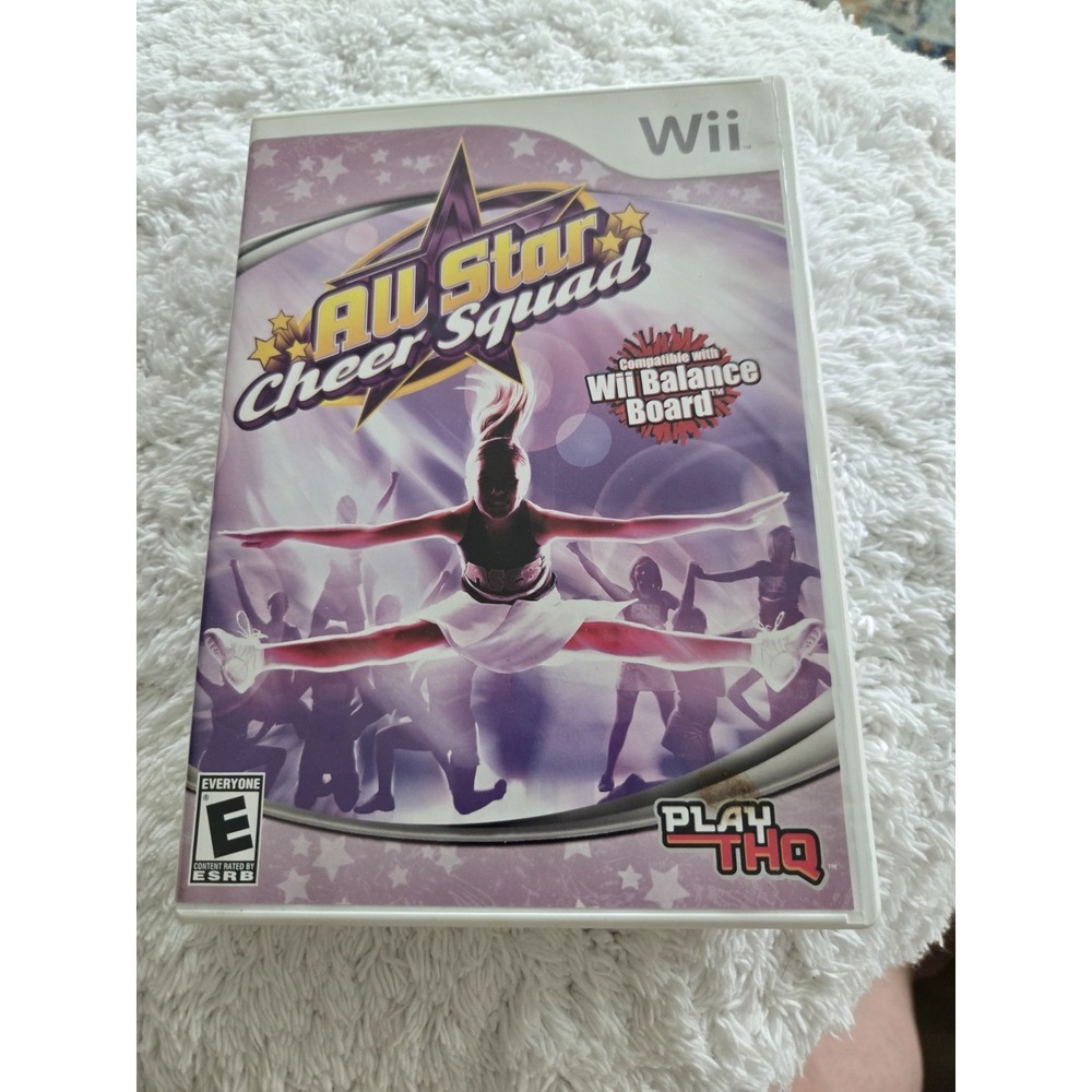 Nintendo  Wii Game, All Star cheer squad. Compatible wii balance board